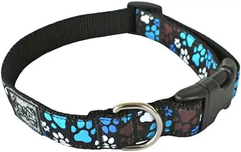 RC Pets 3/4 Inch Adjustable Dog Clip Collar, Small, Pitter Patter Chocolate