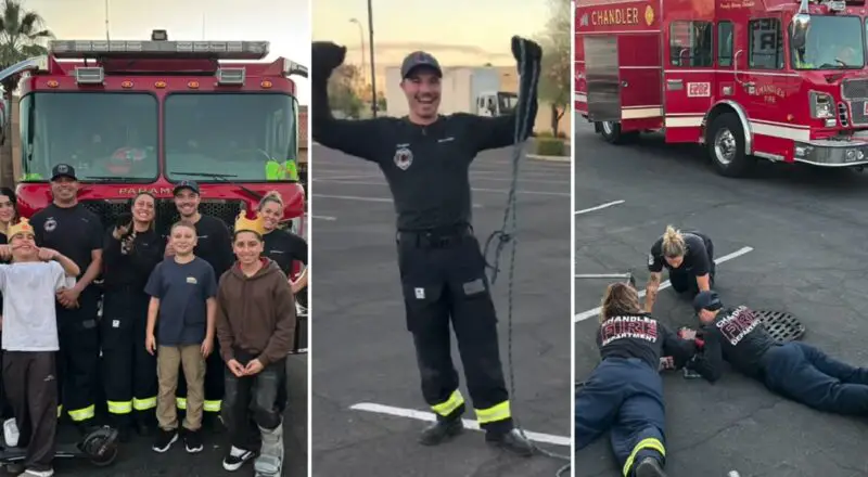 Riley Did Something Good! Firefighters Go Kitten Fishing